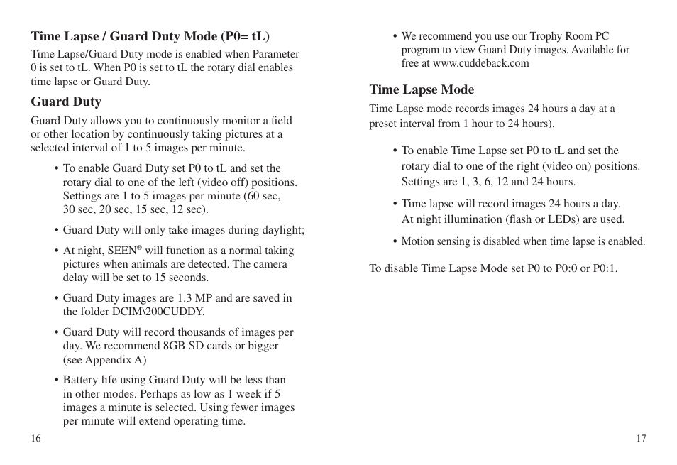 Cuddeback SEEN FAMILY User Manual | Page 12 / 19