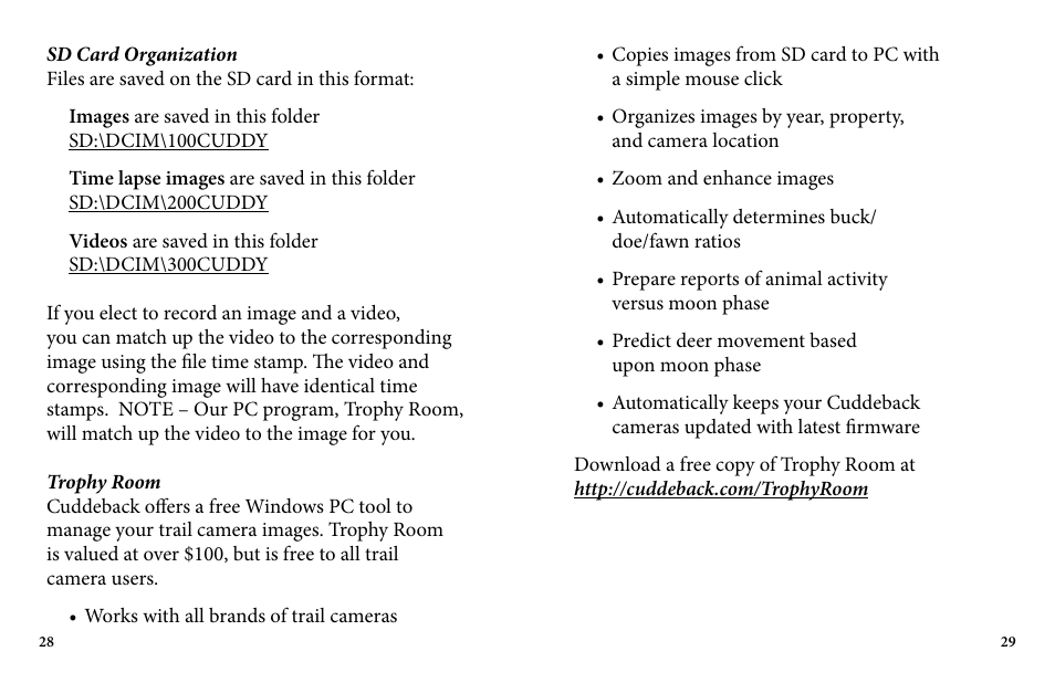 Cuddeback E FAMILY User Manual | Page 16 / 31