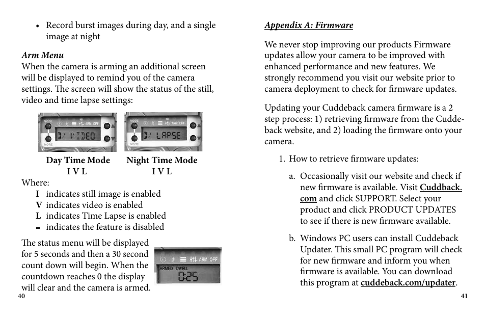 Cuddeback E FAMILY User Manual | Page 22 / 31