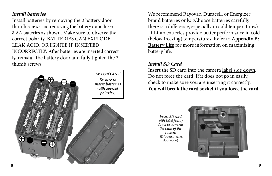 Cuddeback E FAMILY User Manual | Page 6 / 31