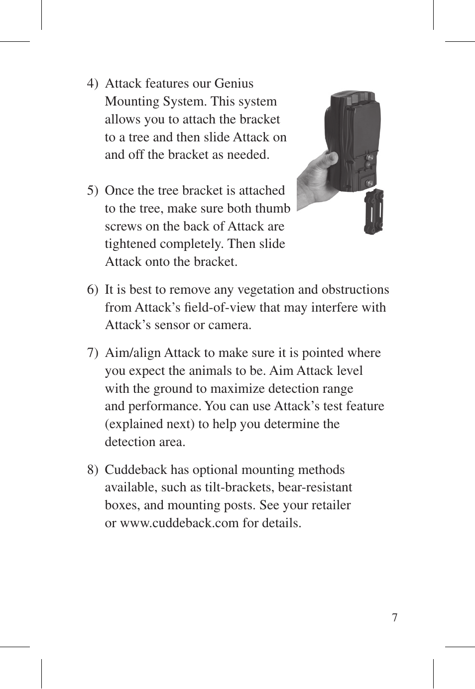 Cuddeback ATTACK FAMILY User Manual | Page 13 / 36