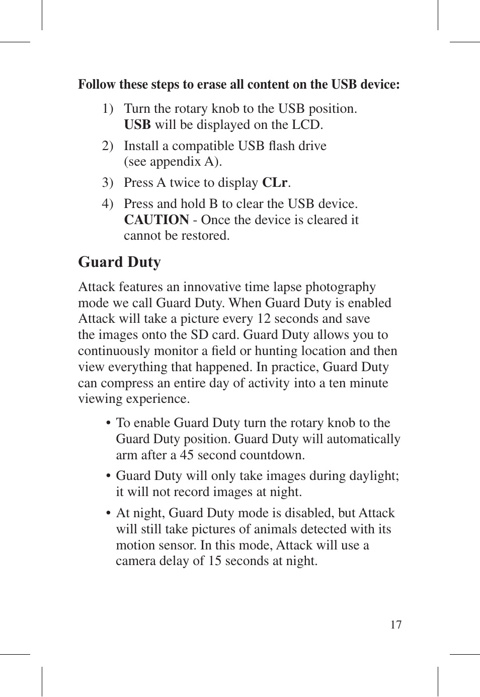 Cuddeback ATTACK FAMILY User Manual | Page 23 / 36