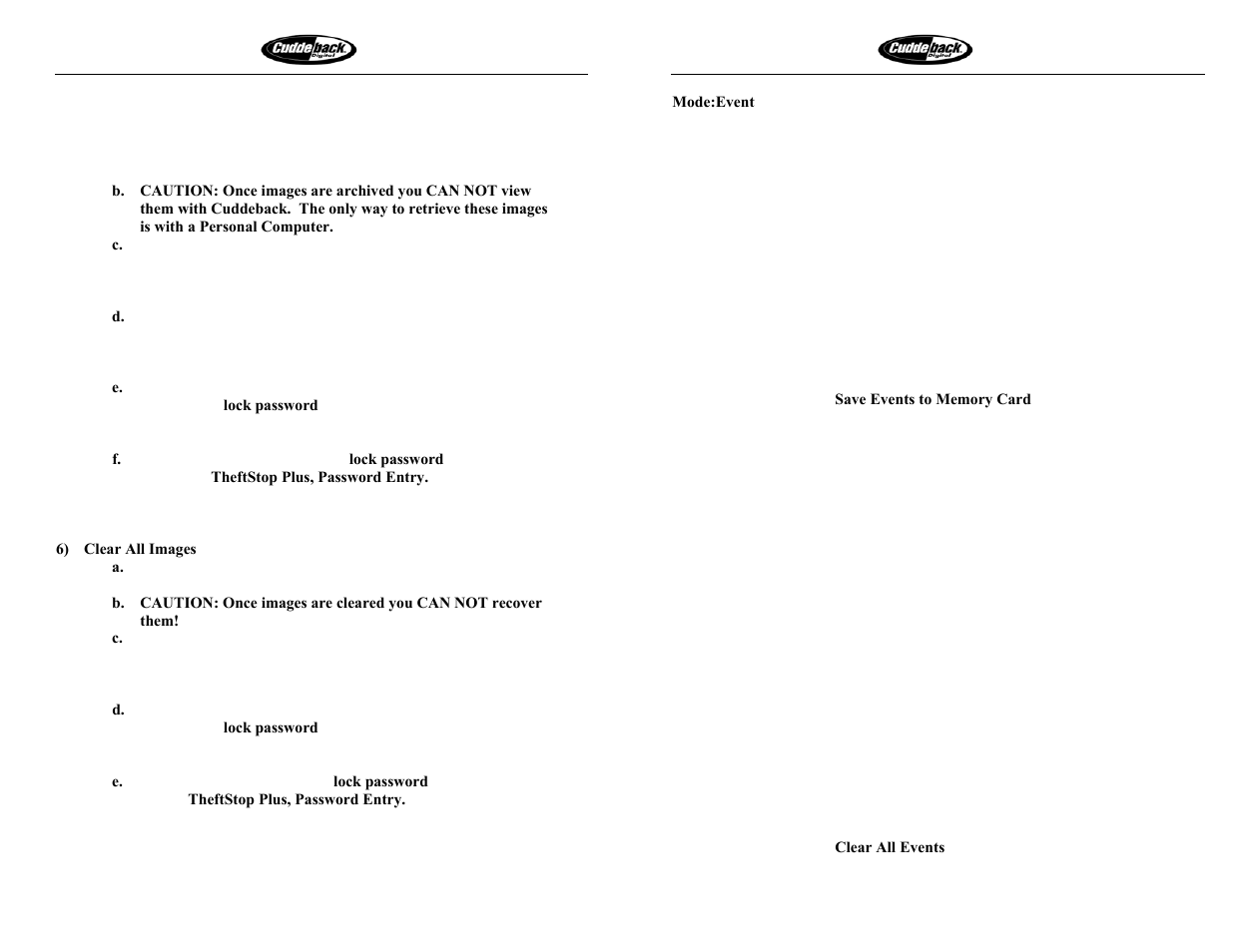 Cuddeback C1000 User Manual | Page 12 / 19