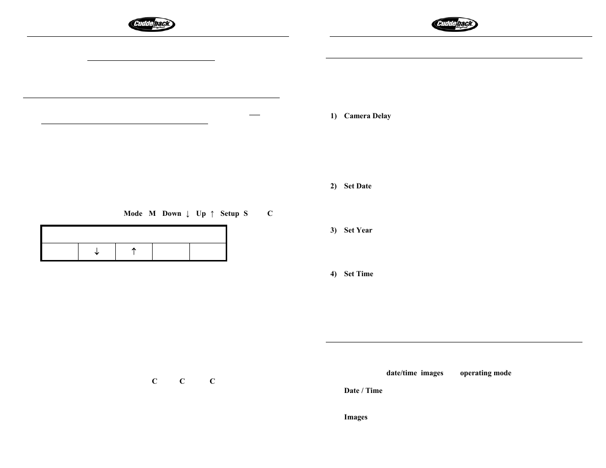 Quick start & e-z mode | Cuddeback C1000 User Manual | Page 3 / 19