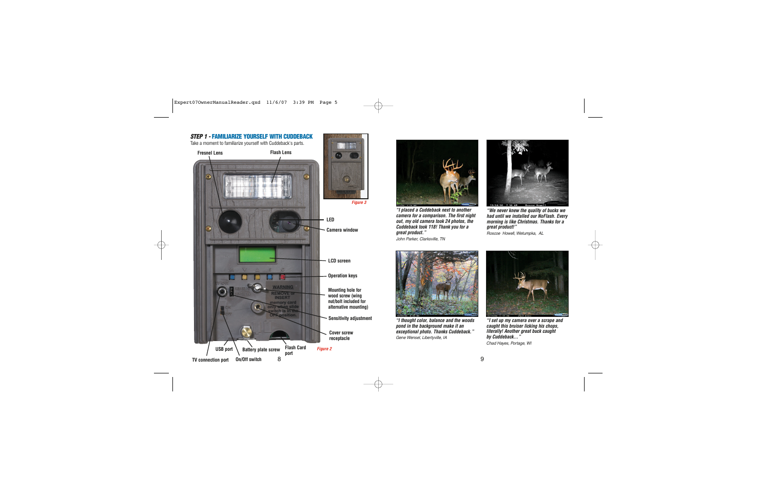 8step 1 - familiarize yourself with cuddeback | Cuddeback EXPERT User Manual | Page 5 / 26