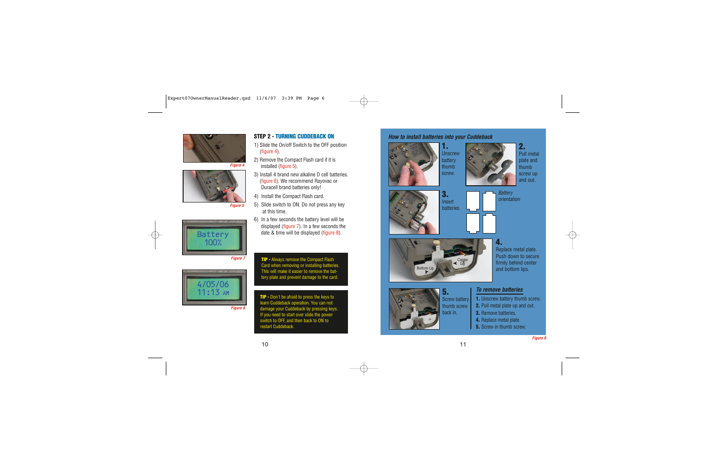 Battery 100 | Cuddeback EXPERT User Manual | Page 6 / 26