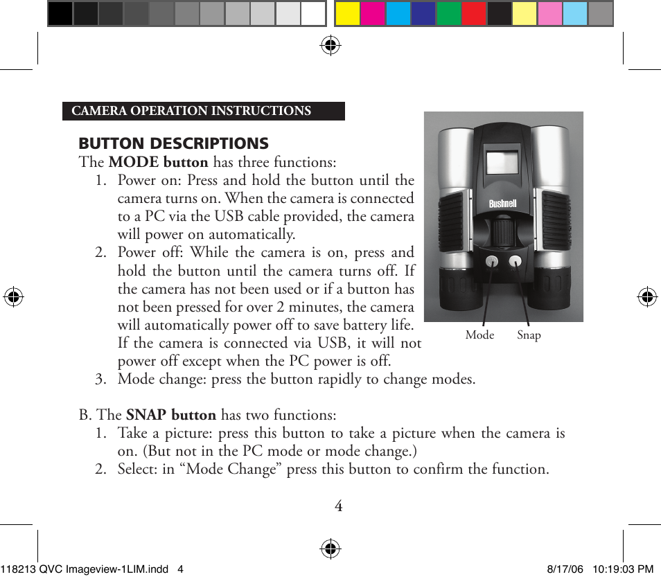 Bushnell 118213 User Manual | Page 4 / 18