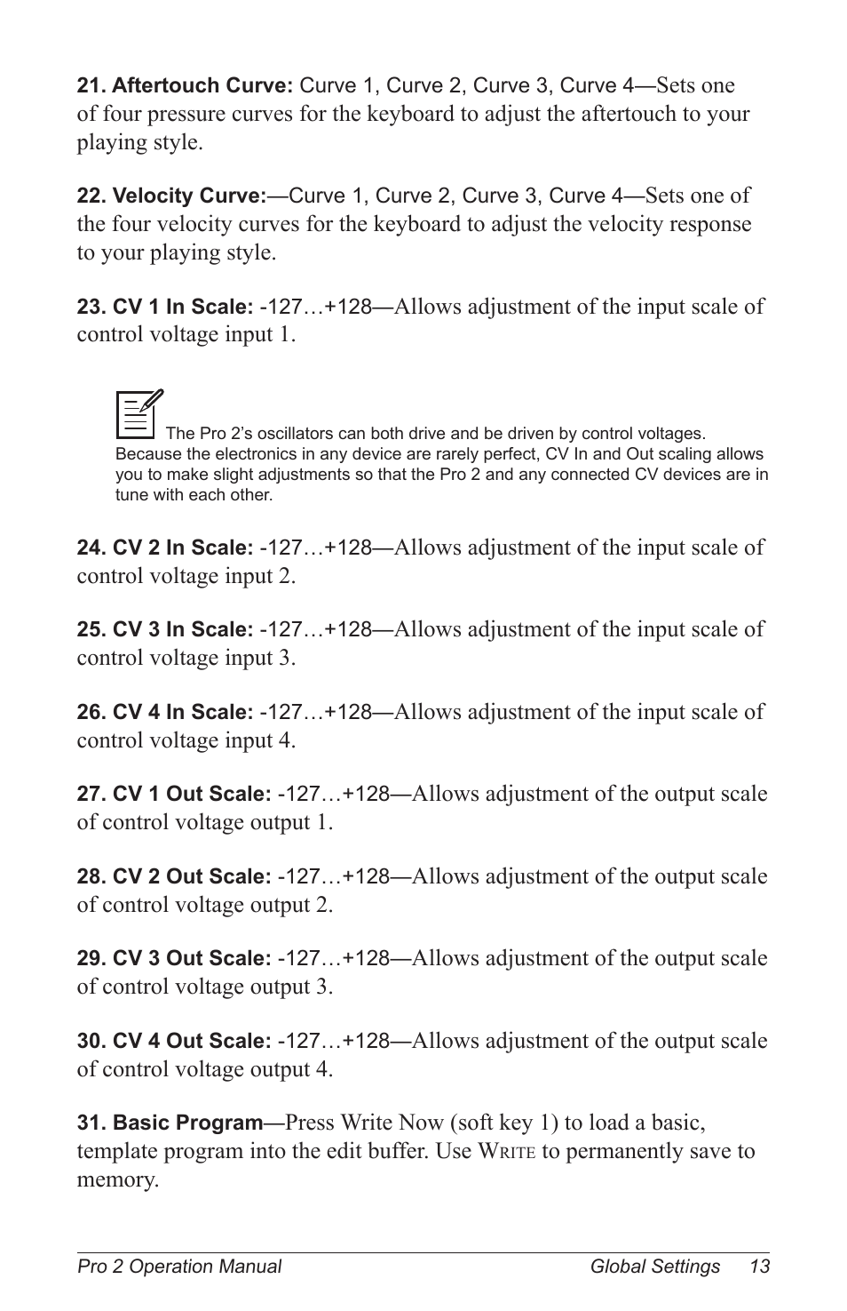 Dave Smith Instruments PRO 2 User Manual | Page 23 / 152