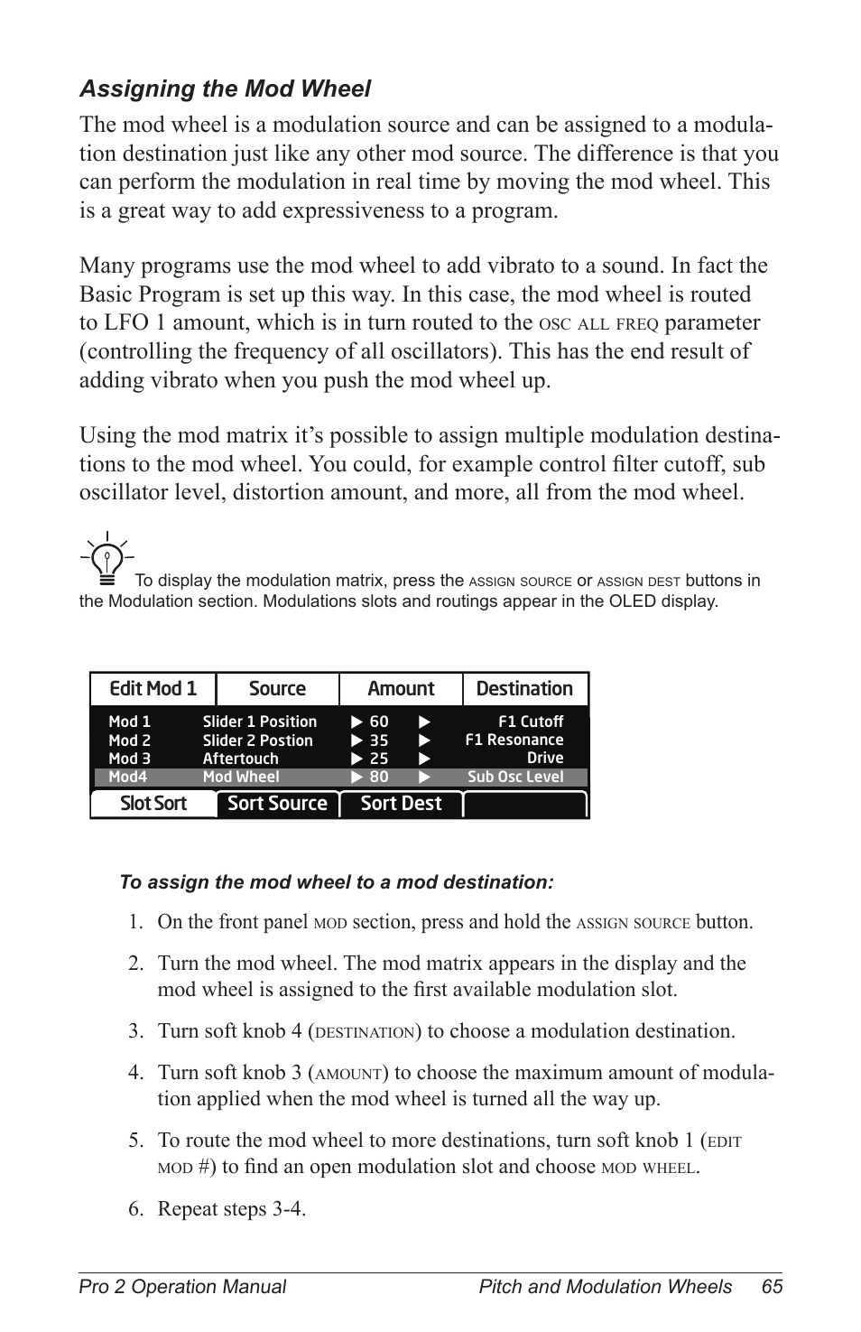 On the front panel, Repeat steps 3-4 | Dave Smith Instruments PRO 2 User Manual | Page 75 / 152