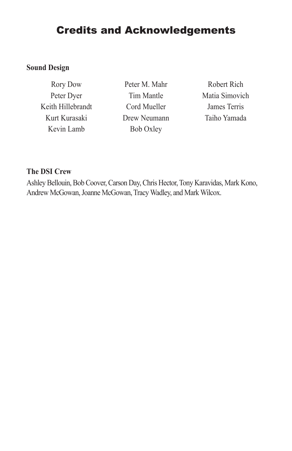 Credits and acknowledgements | Dave Smith Instruments PRO 2 User Manual | Page 8 / 152