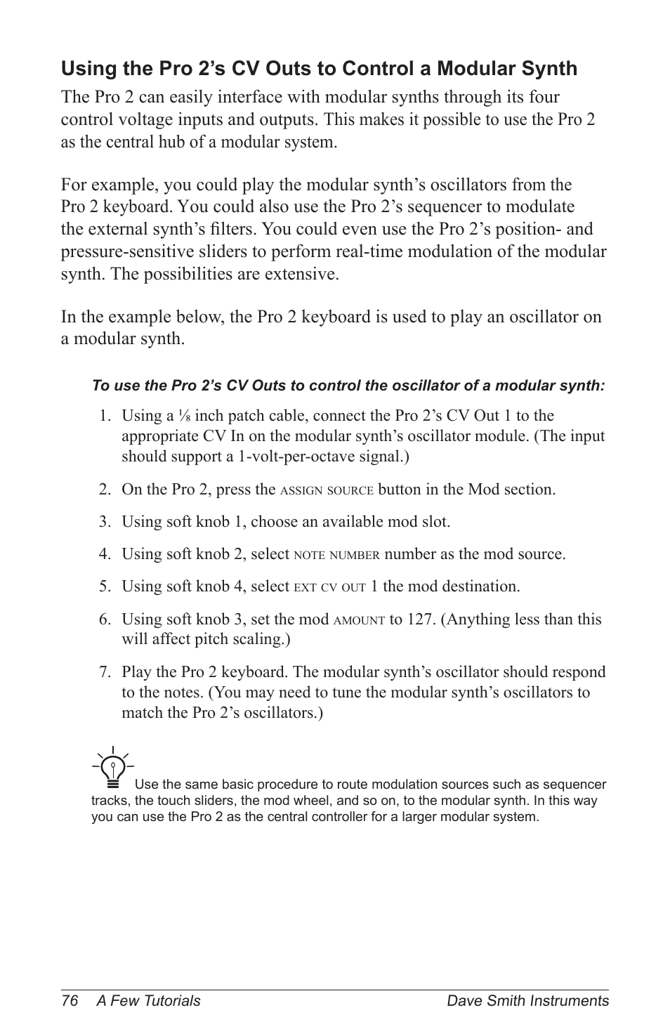 Dave Smith Instruments PRO 2 User Manual | Page 86 / 152