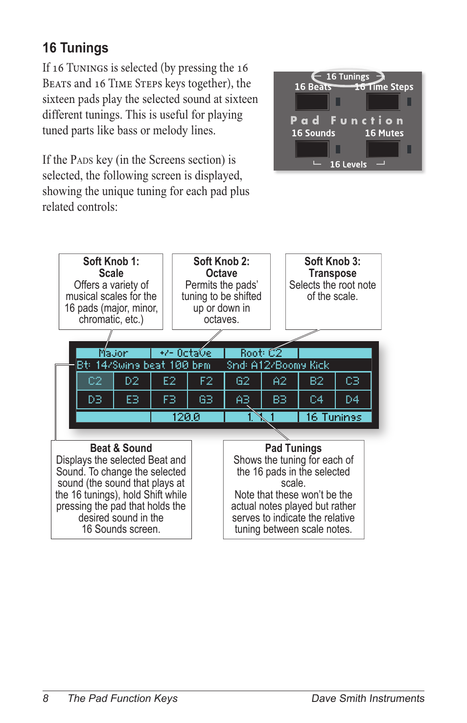 16 tunings | Dave Smith Instruments TEMPEST User Manual | Page 18 / 90