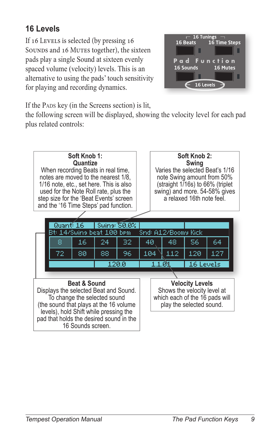 16 levels | Dave Smith Instruments TEMPEST User Manual | Page 19 / 90