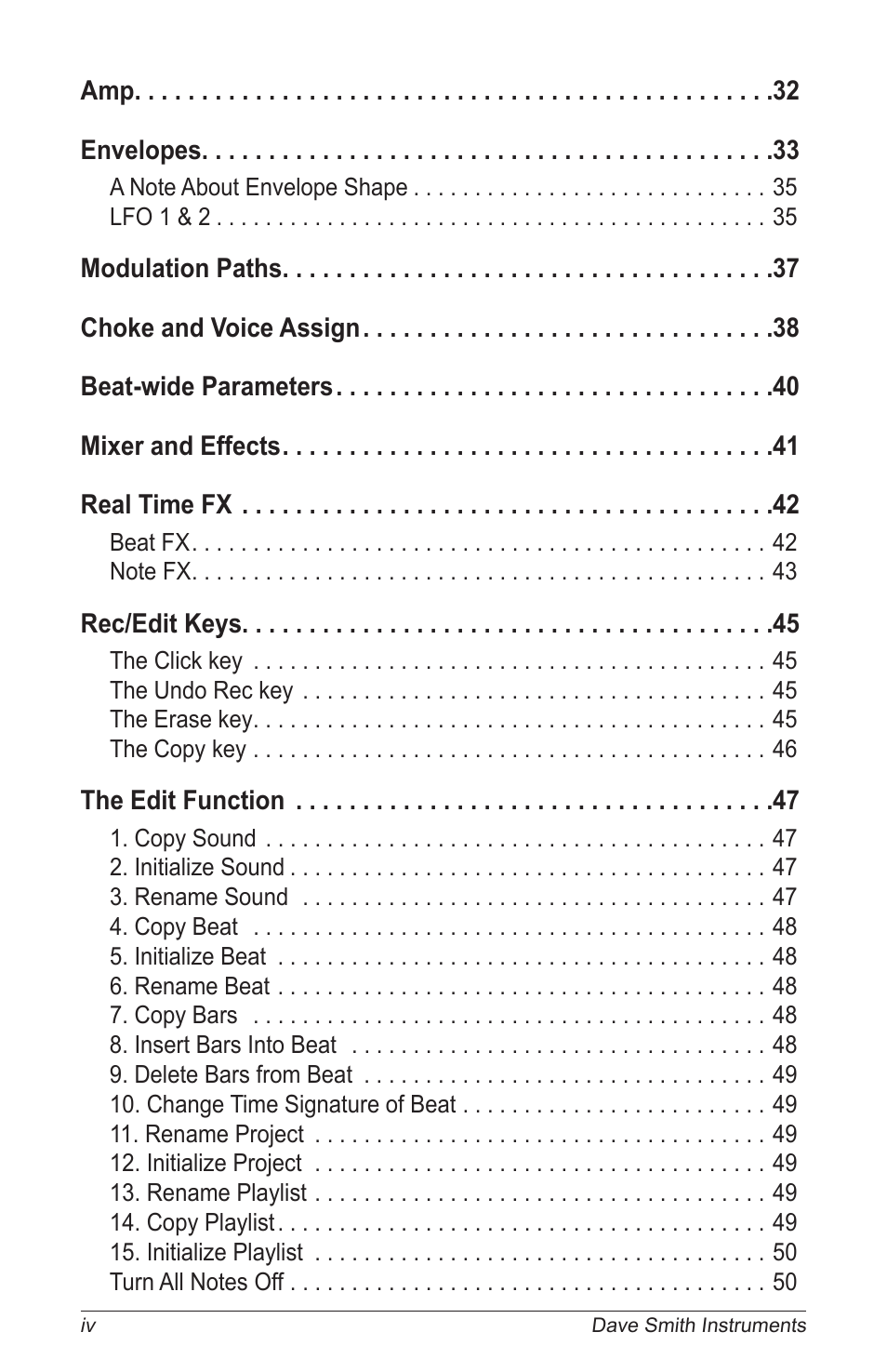Dave Smith Instruments TEMPEST User Manual | Page 6 / 90