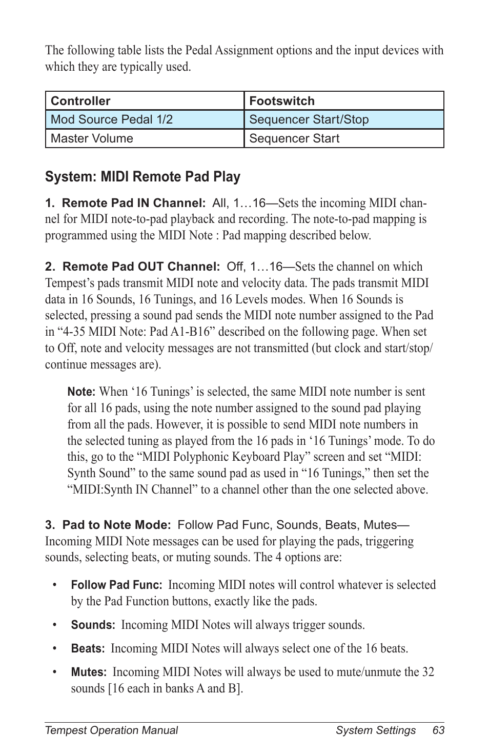 Dave Smith Instruments TEMPEST User Manual | Page 73 / 90