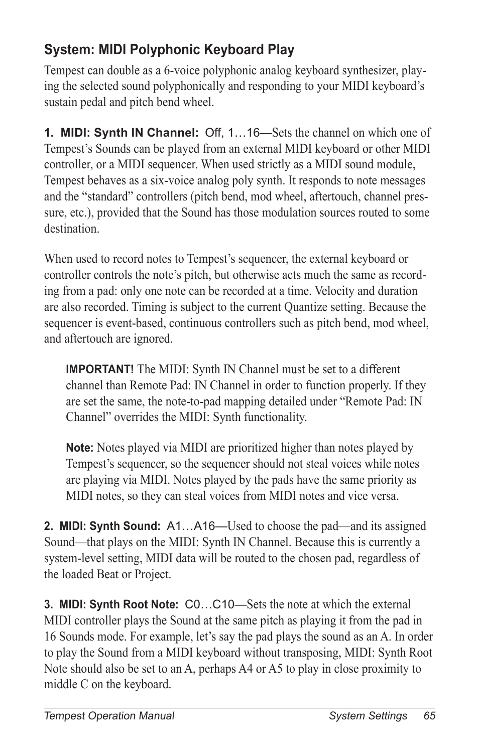 Dave Smith Instruments TEMPEST User Manual | Page 75 / 90