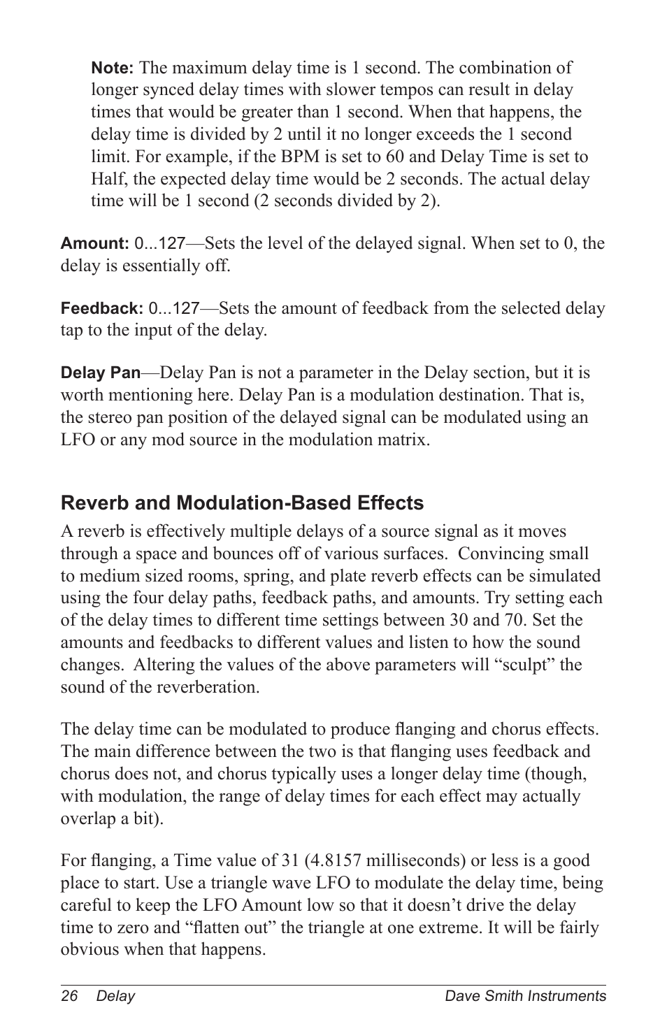 Dave Smith Instruments PROPHET 12 KEYBOARD User Manual | Page 36 / 100