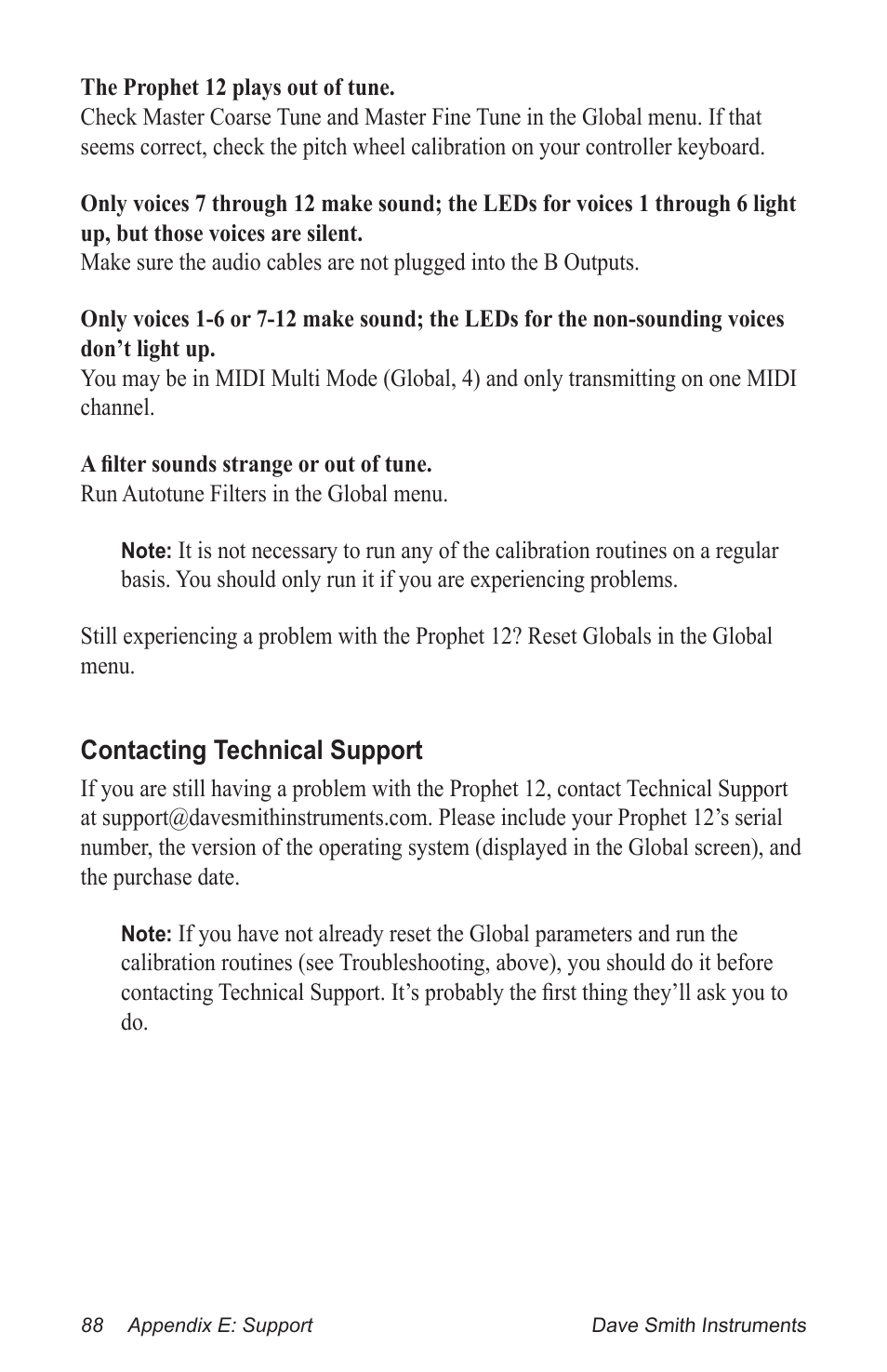 Dave Smith Instruments PROPHET 12 DESKTOP User Manual | Page 100 / 104