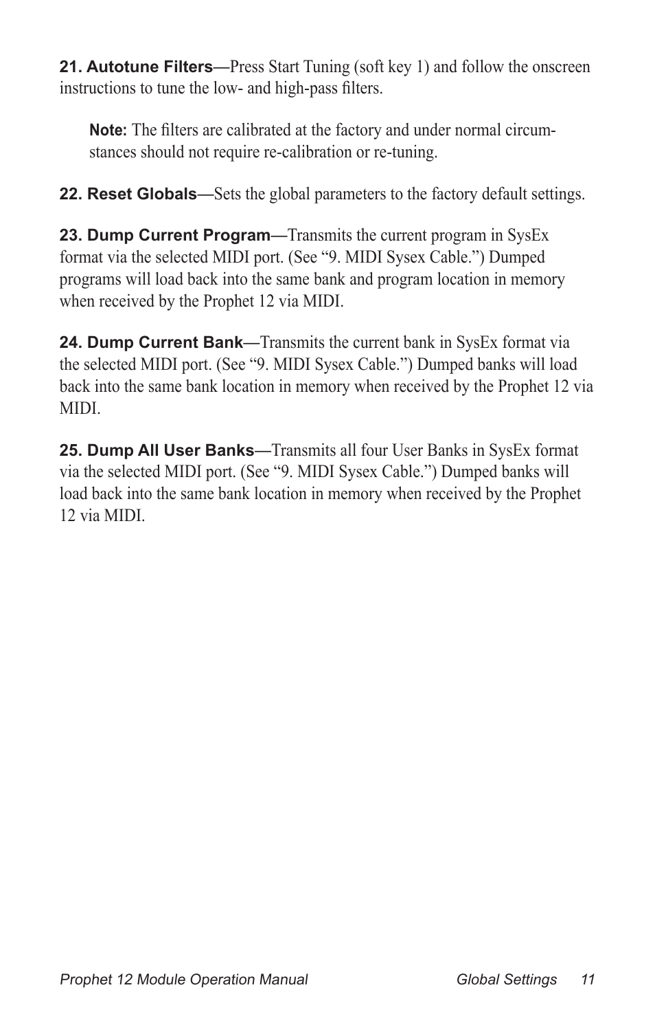 Dave Smith Instruments PROPHET 12 DESKTOP User Manual | Page 23 / 104