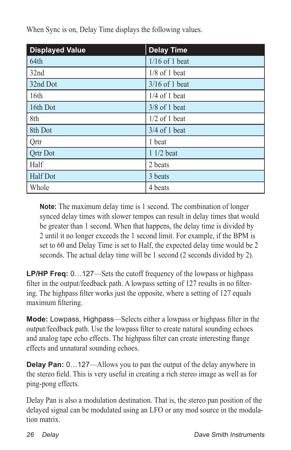 Dave Smith Instruments PROPHET 12 DESKTOP User Manual | Page 38 / 104