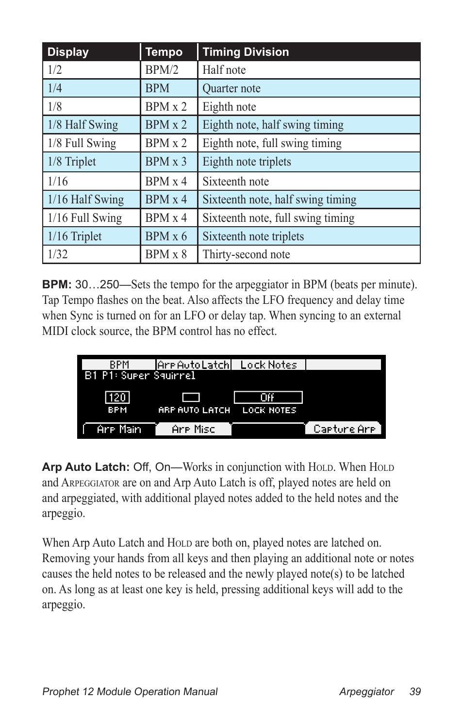 Dave Smith Instruments PROPHET 12 DESKTOP User Manual | Page 51 / 104