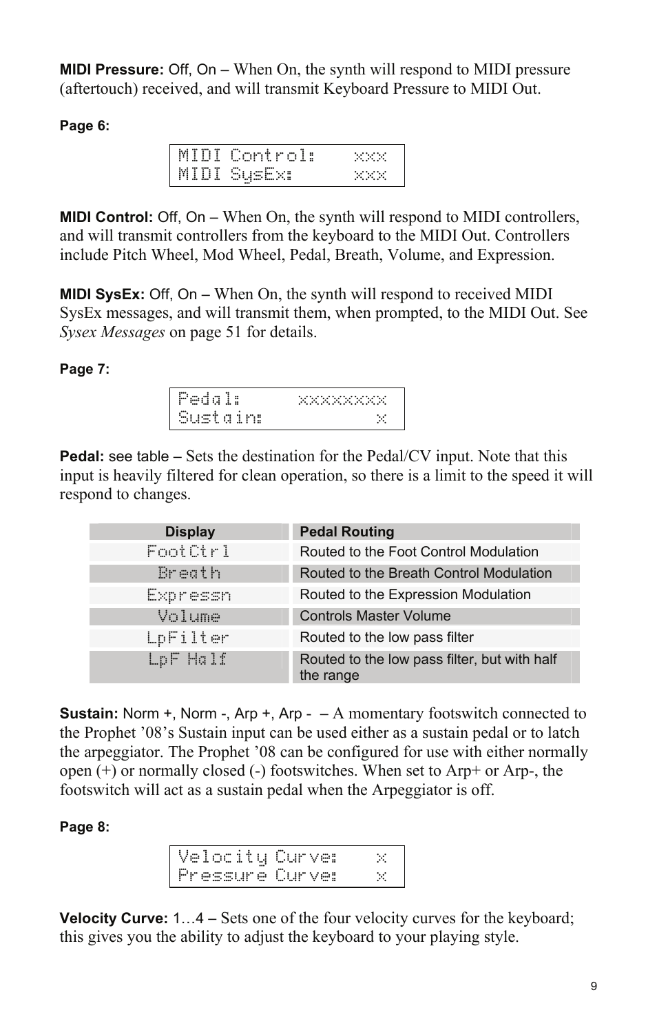 Dave Smith Instruments PROPHET 08 DESKTOP User Manual | Page 15 / 64