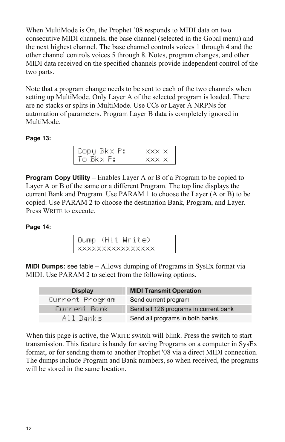 Dave Smith Instruments PROPHET 08 DESKTOP User Manual | Page 18 / 64