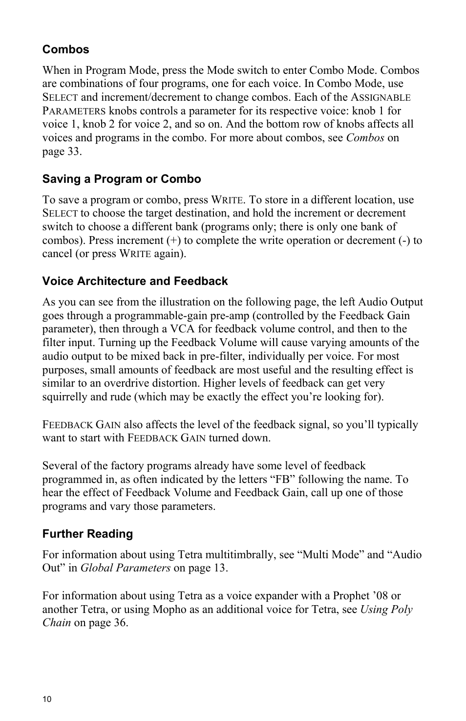 Dave Smith Instruments TETRA User Manual | Page 16 / 76