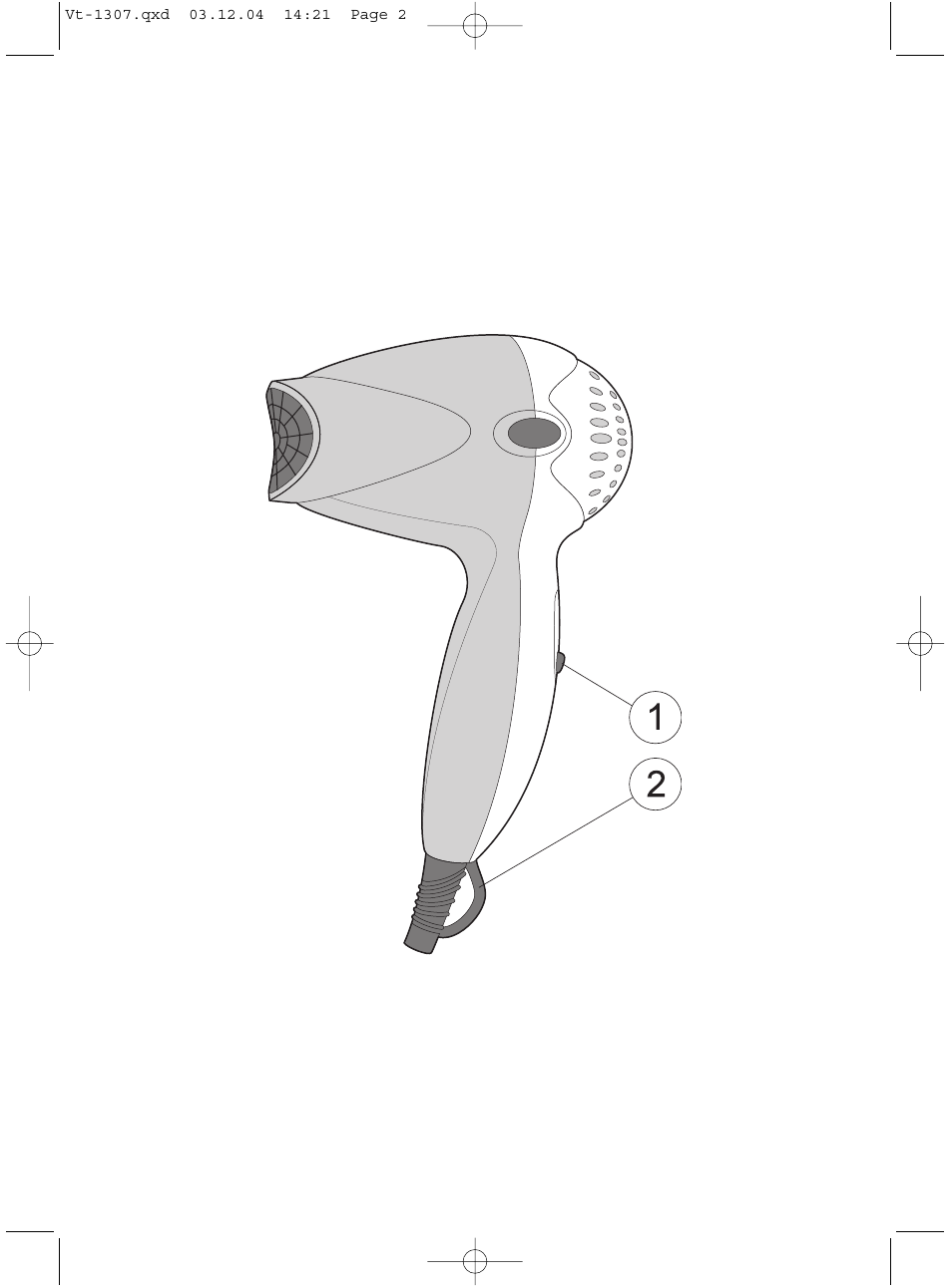 Vitek VT-1307 User Manual | Page 2 / 16