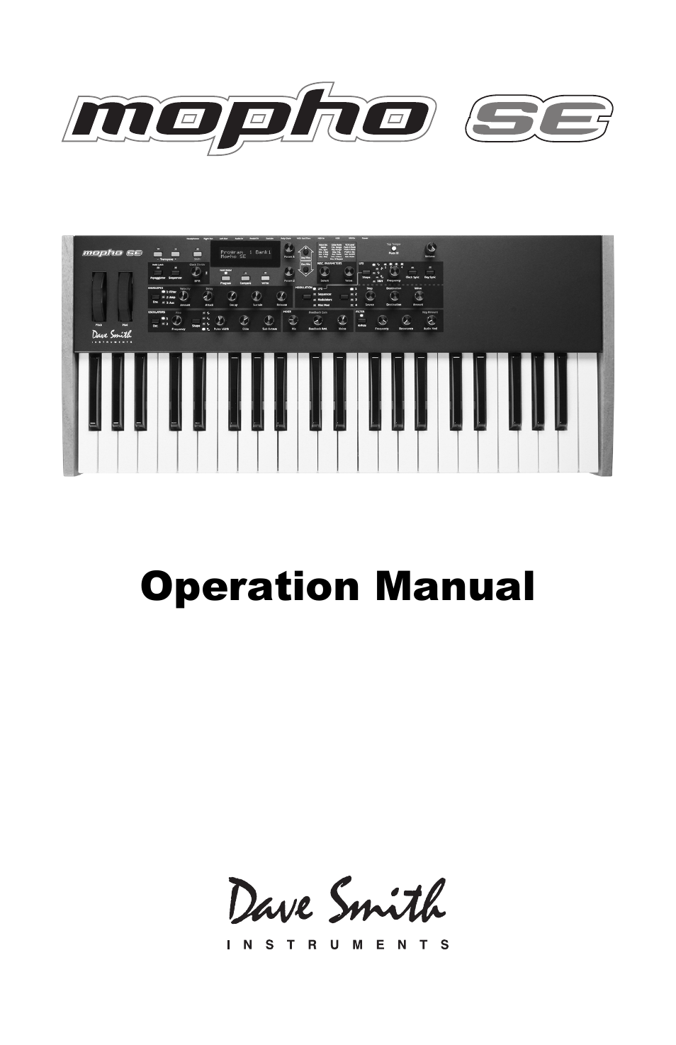 Dave Smith Instruments MOPHO SE User Manual | 72 pages