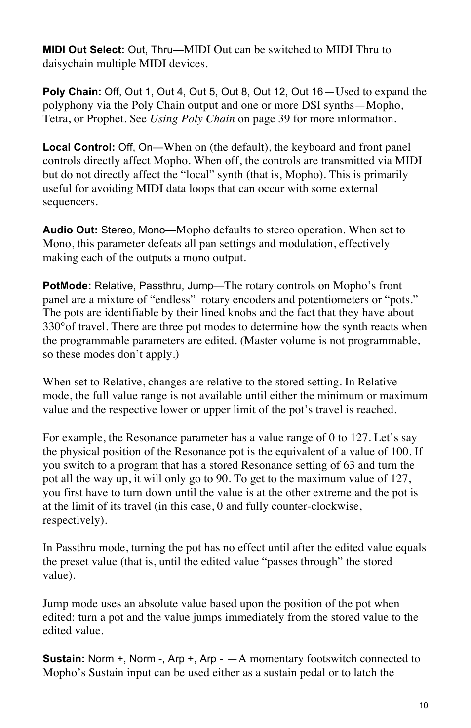 Dave Smith Instruments MOPHO SE User Manual | Page 16 / 72