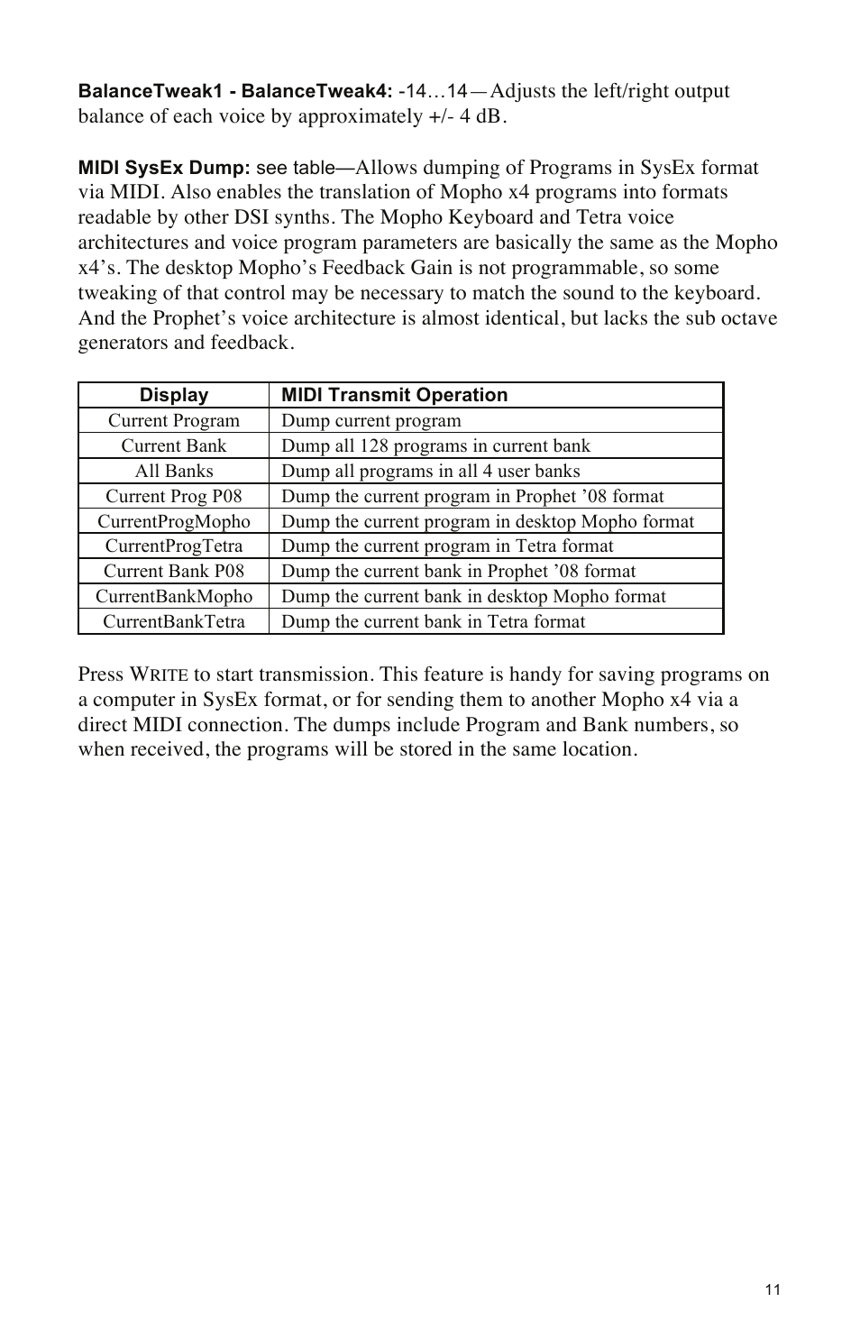 Dave Smith Instruments MOPHO X4 User Manual | Page 17 / 68