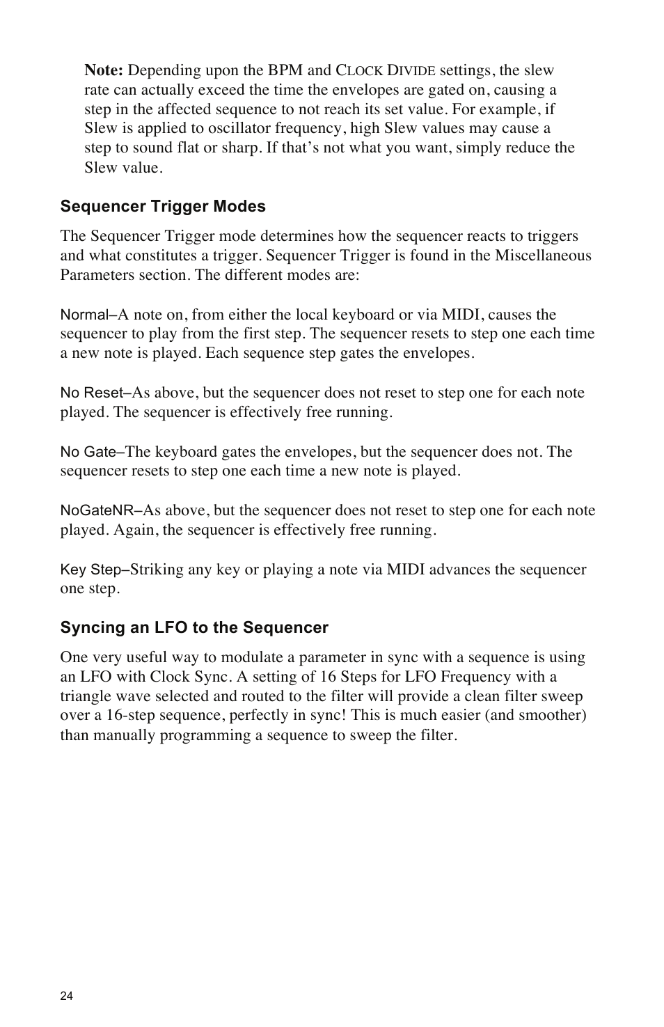 Dave Smith Instruments MOPHO X4 User Manual | Page 30 / 68