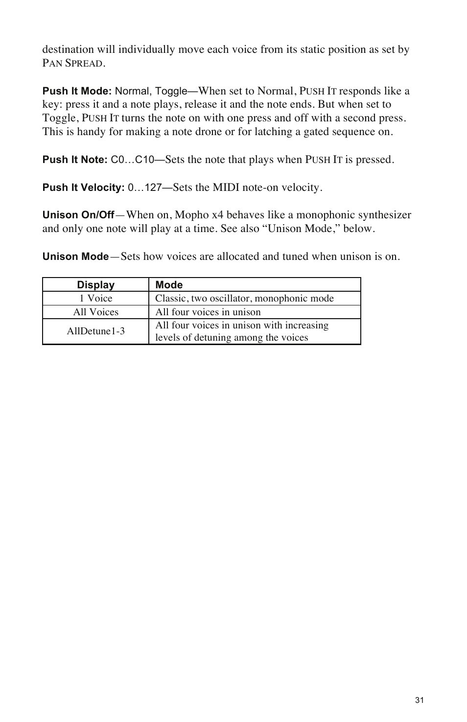 Dave Smith Instruments MOPHO X4 User Manual | Page 37 / 68