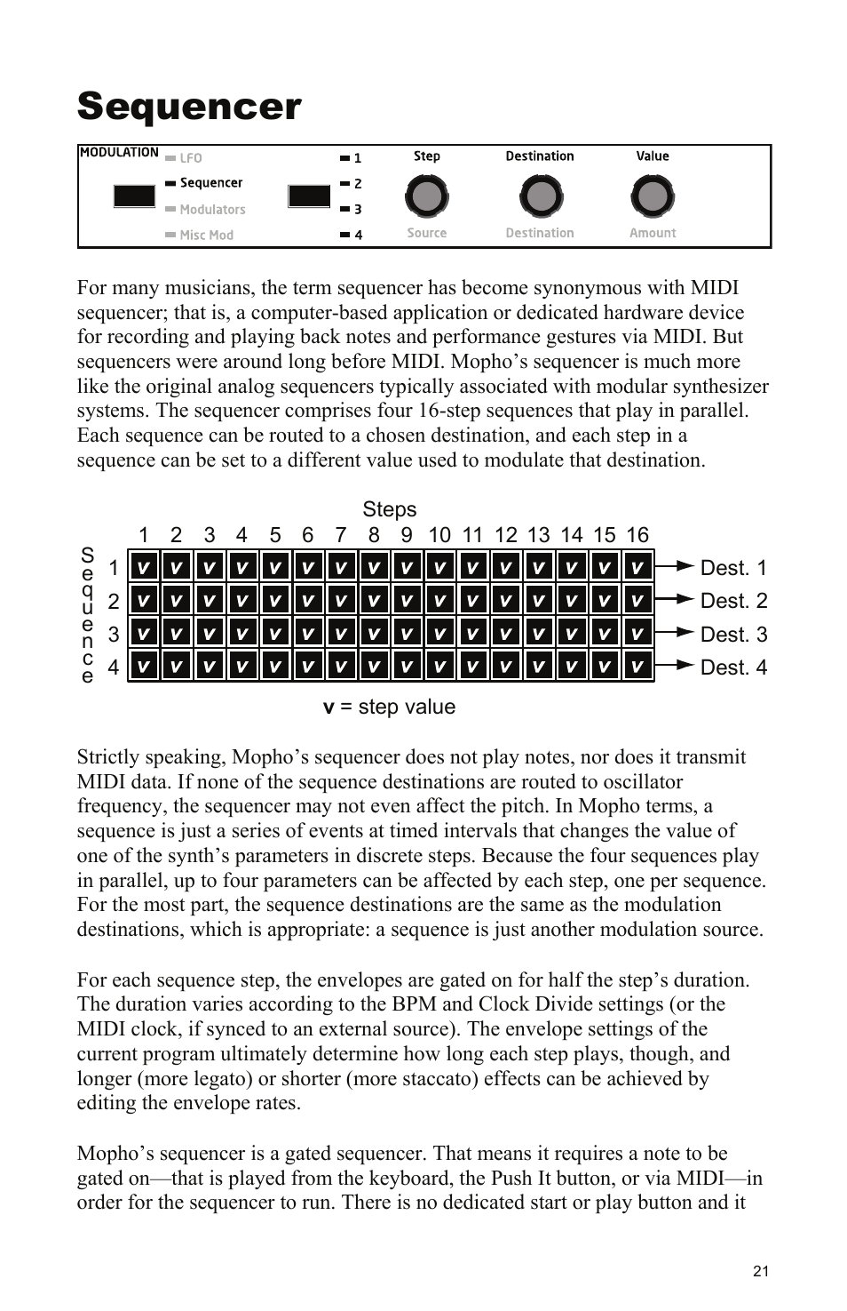Sequencer | Dave Smith Instruments MOPHO KEYBOARD User Manual | Page 27 / 68
