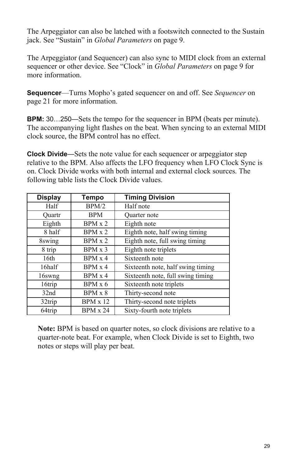 Dave Smith Instruments MOPHO KEYBOARD User Manual | Page 35 / 68