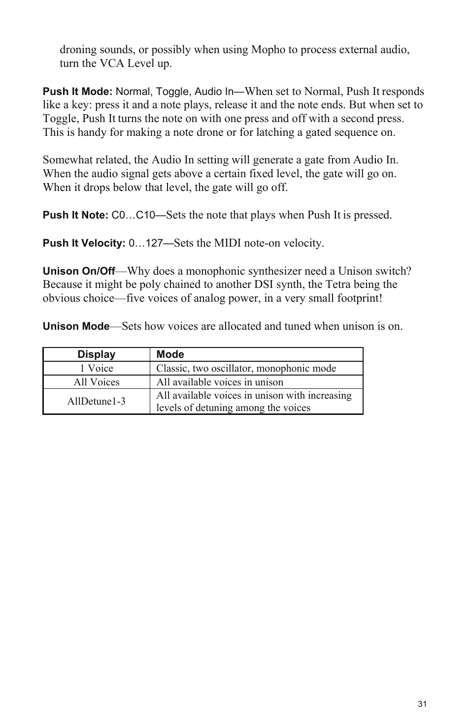 Dave Smith Instruments MOPHO KEYBOARD User Manual | Page 37 / 68