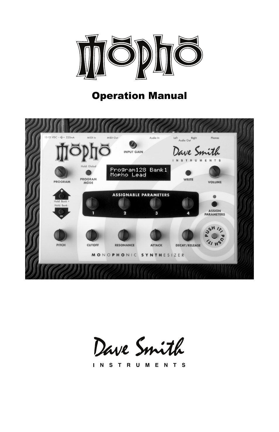 Dave Smith Instruments MOPHO User Manual | 52 pages