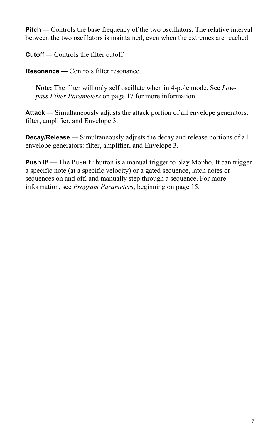 Dave Smith Instruments MOPHO User Manual | Page 13 / 52