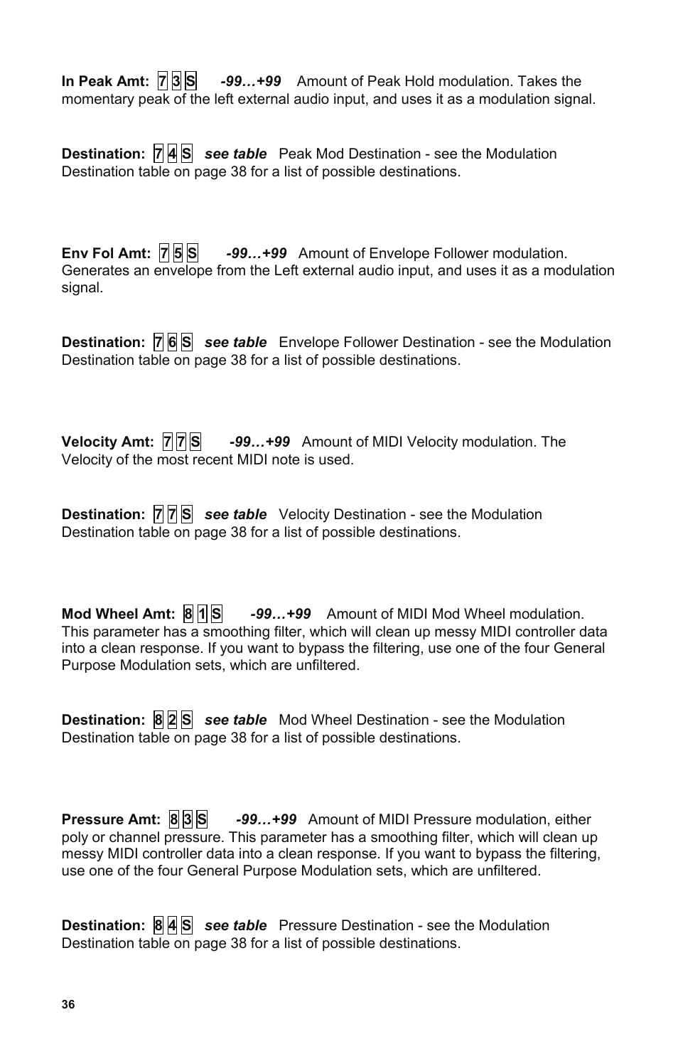 Dave Smith Instruments EVOLVER User Manual | Page 36 / 64