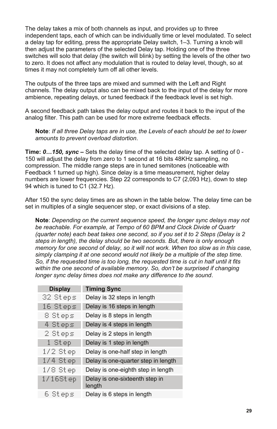 Dave Smith Instruments POLY EVOLVER KEYBOARD User Manual | Page 29 / 76