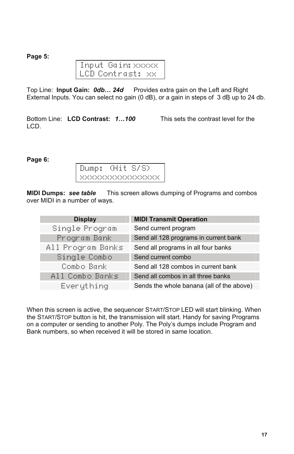 Dave Smith Instruments POLY EVOLVER RACK User Manual | Page 17 / 72