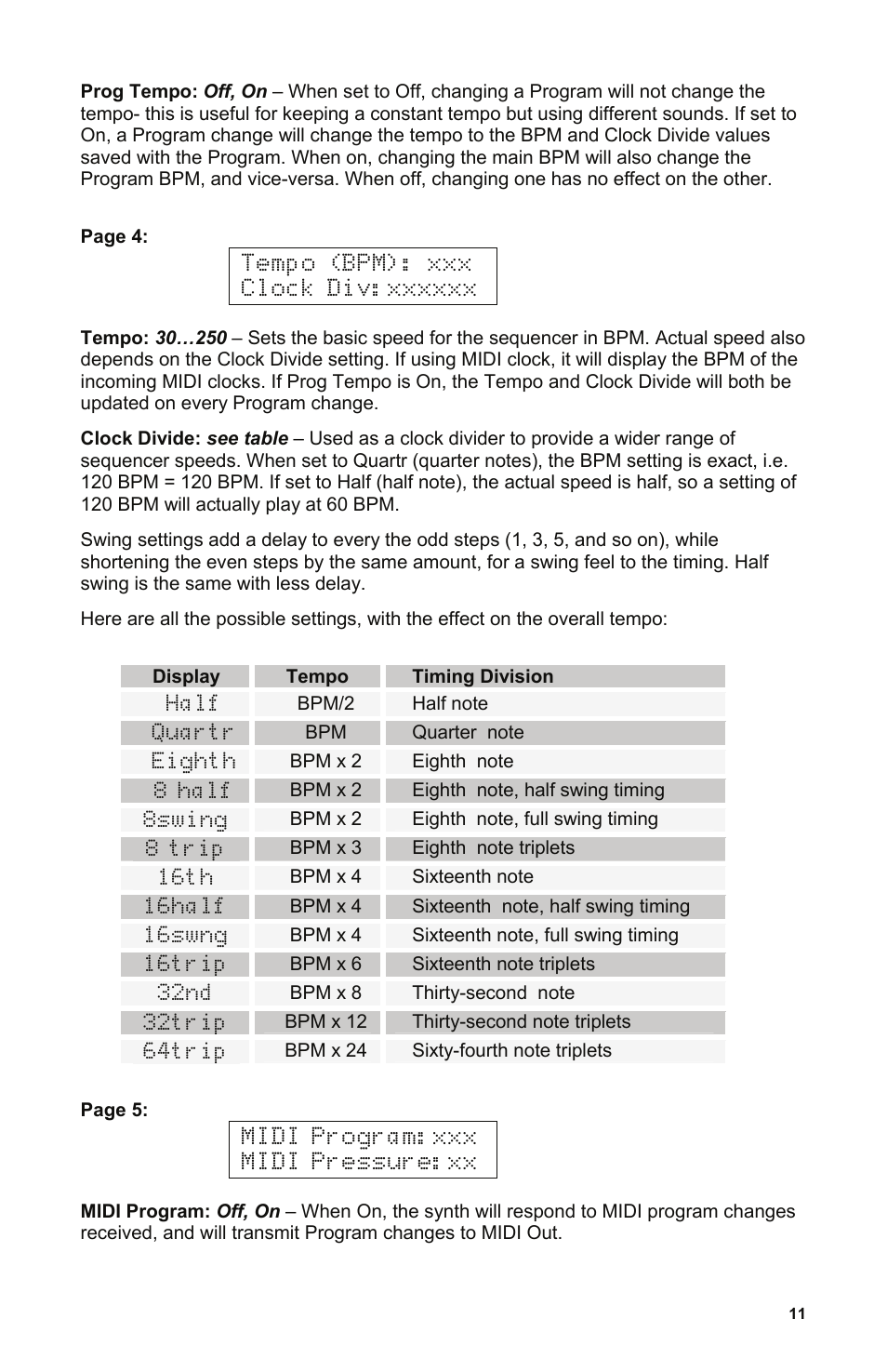 Dave Smith Instruments MONO EVOLVER KEYBOARD User Manual | Page 17 / 64