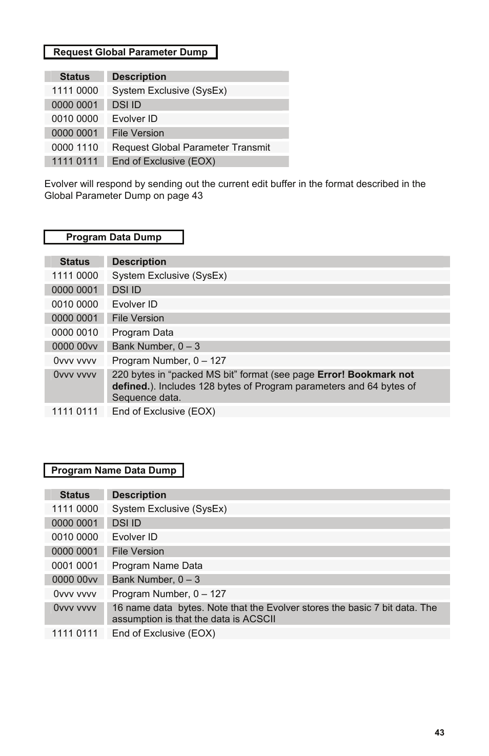 Description | Dave Smith Instruments MONO EVOLVER KEYBOARD User Manual | Page 49 / 64