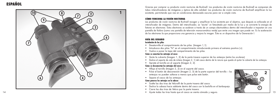 Español | Bushnell 26-1020 User Manual | Page 9 / 21