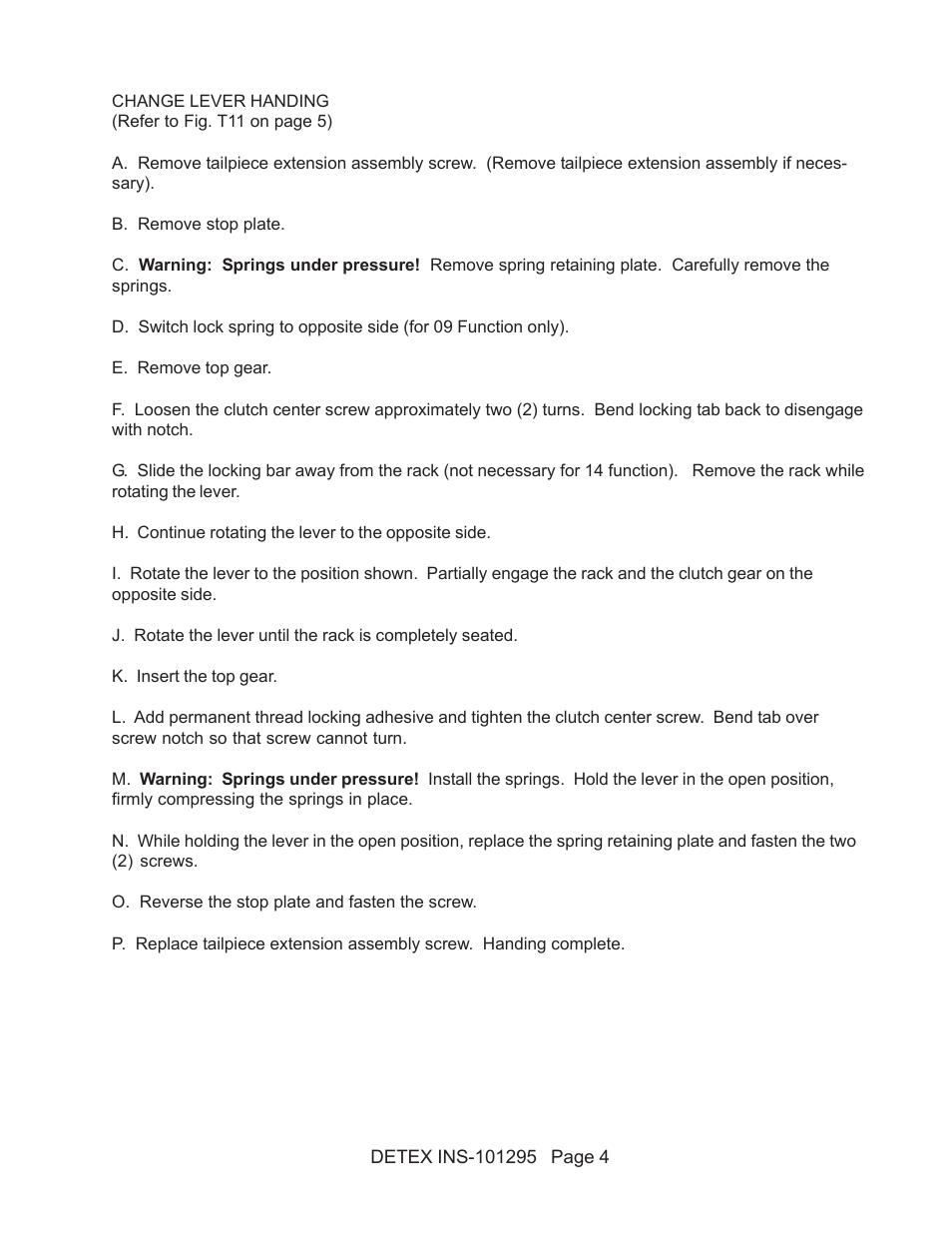 Detex 14DV Trim User Manual | Page 4 / 5