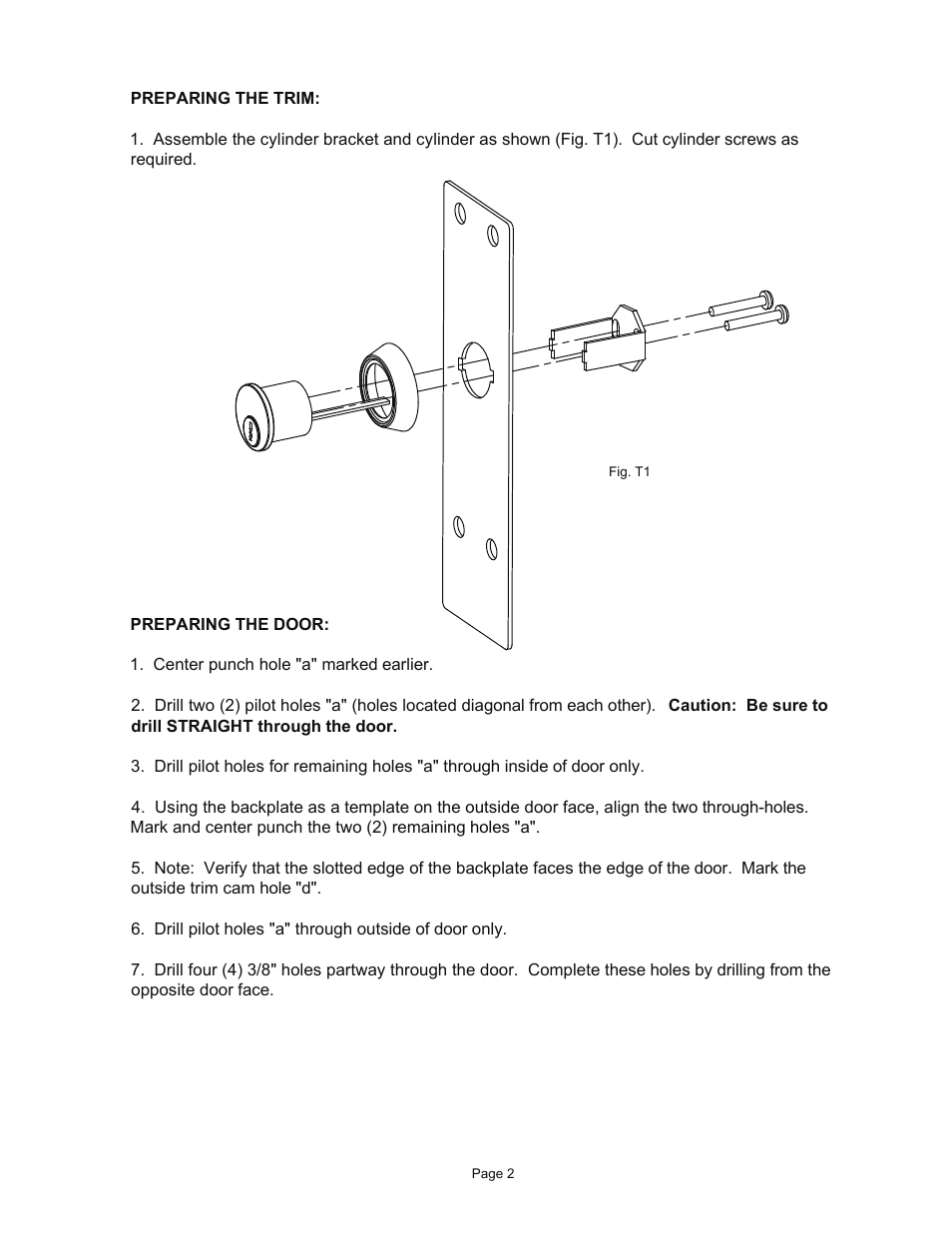 Detex 02W Trim User Manual | Page 2 / 4