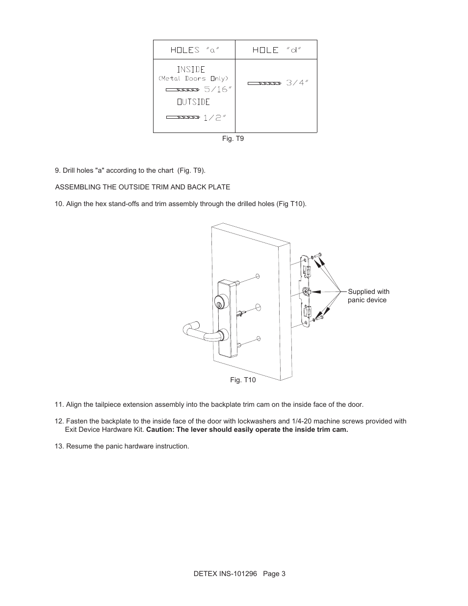 Detex 14DN Trim User Manual | Page 3 / 5