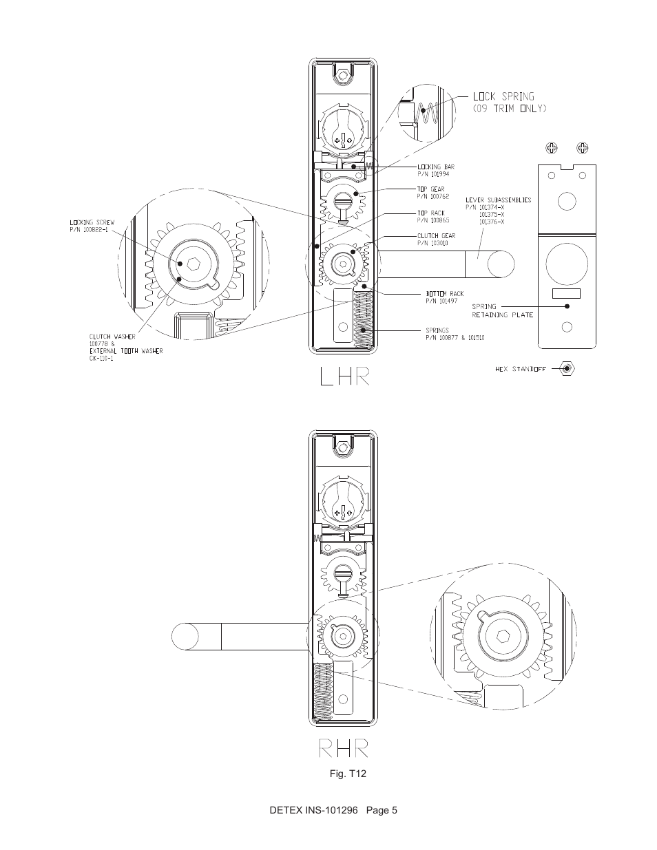 Detex 14DN Trim User Manual | Page 5 / 5