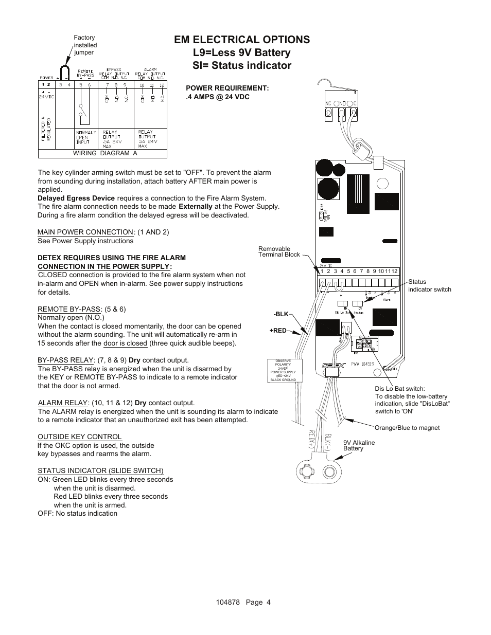 Detex Delayed Egress With Magnetic Lock User Manual | Page 4 / 7